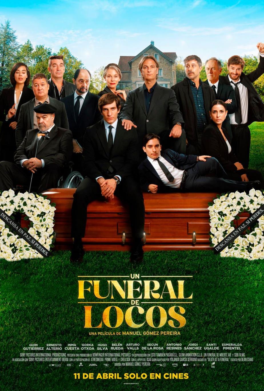 Cartel de Un funeral de locos