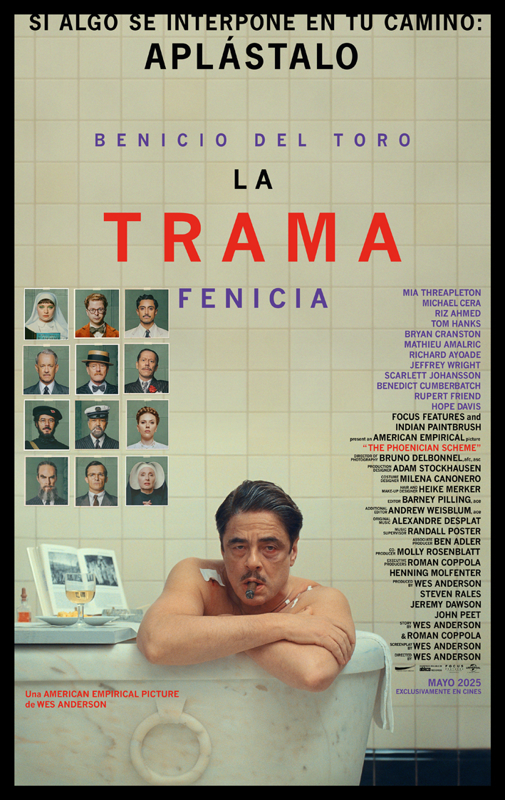 Cartel de La trama fenicia